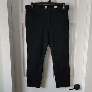 GAP Women's Sz 16 Signature Black Skinny Ankle Pants Business Casual Classic Blk